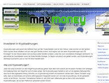 Tablet Screenshot of maxmoney.ch